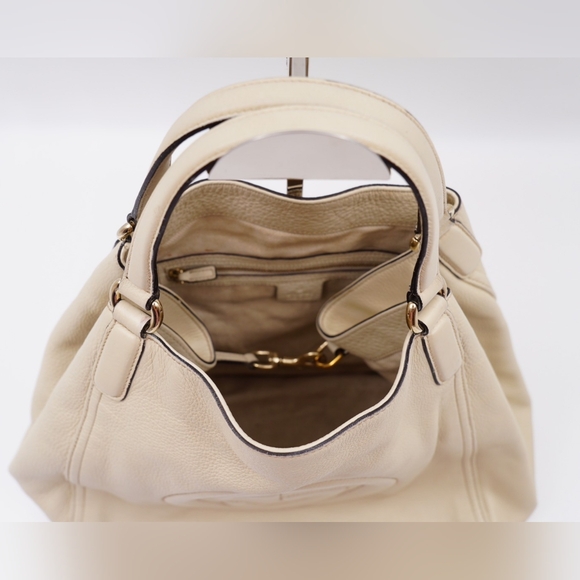 AV12❤️ Gucci Pebbled Calfskin Soho Shoulder Bag - Picture 10 of 14